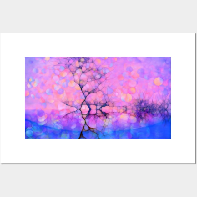 Purple tree reflections Wall Art by redwitchart